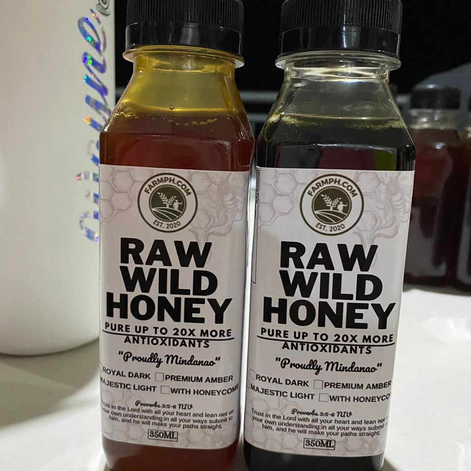 JULY FLASH PROMO - Antioxidant Premium Pure Raw Wild DARK Honey - FREE SHIPPING