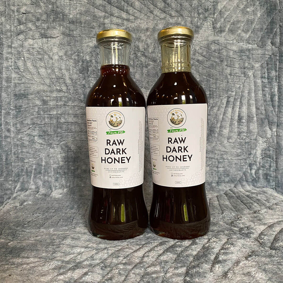 JULY FLASH PROMO - Antioxidant Premium Pure Raw Wild DARK Honey - FREE SHIPPING