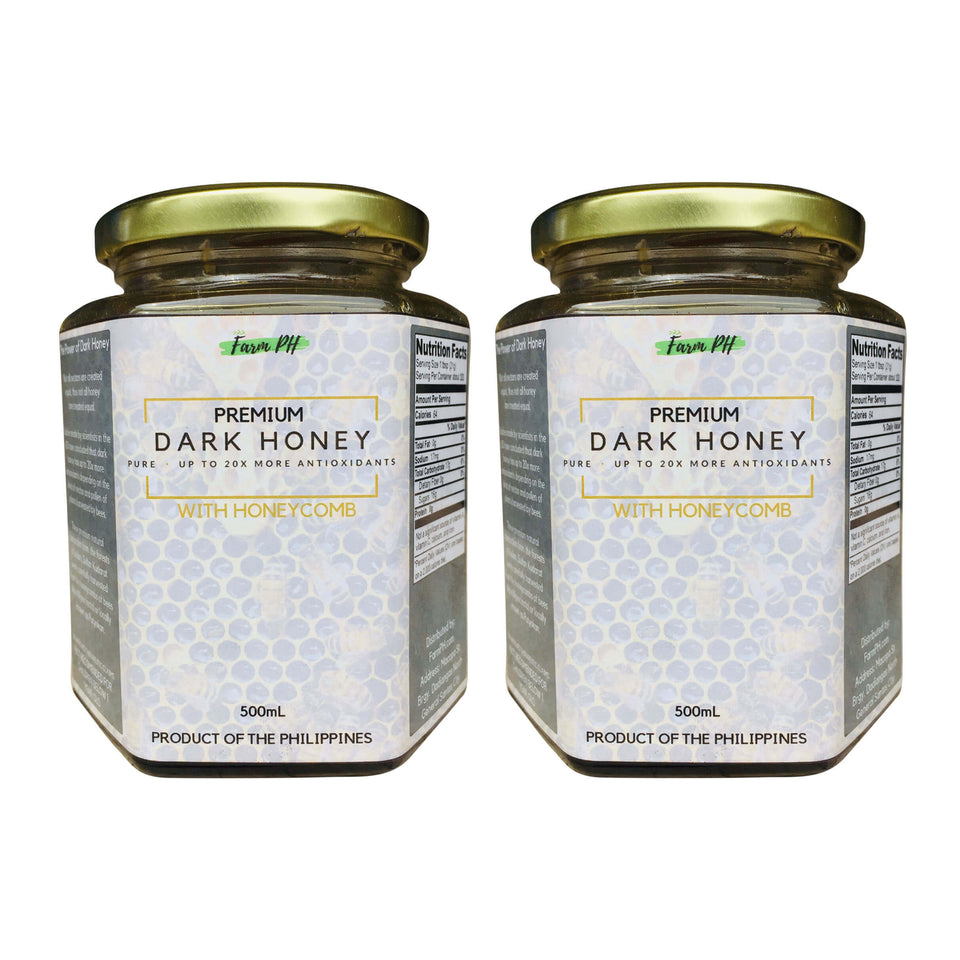 JULY FLASH PROMO - Antioxidant Premium Pure Raw Wild DARK Honey - FREE SHIPPING