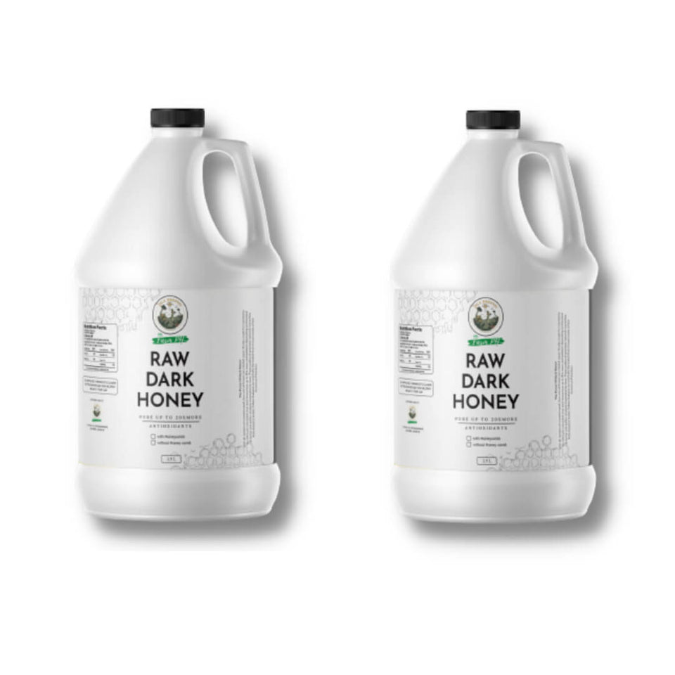 JULY FLASH PROMO - Antioxidant Premium Pure Raw Wild DARK Honey - FREE SHIPPING