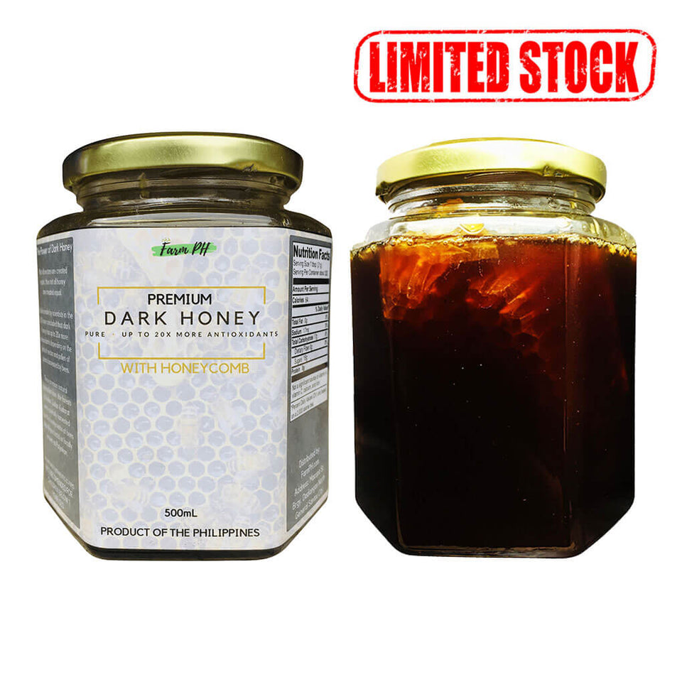 JULY FLASH PROMO - Antioxidant Premium Pure Raw Wild DARK Honey - FREE SHIPPING